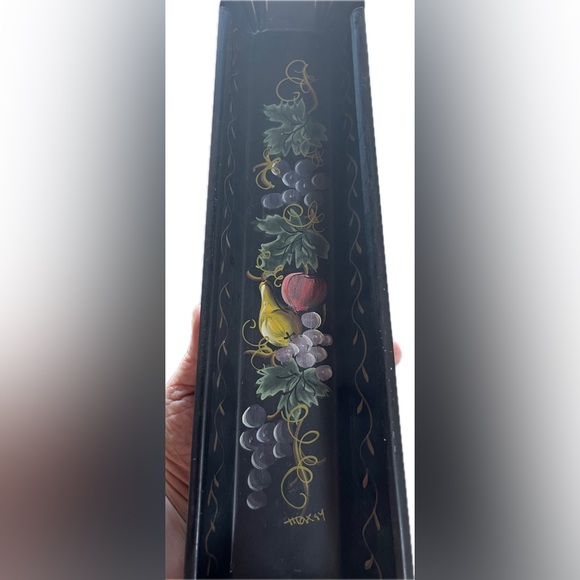 vintage tole painted wall sconce, likely Italian or French in origin - Picture 2 of 4